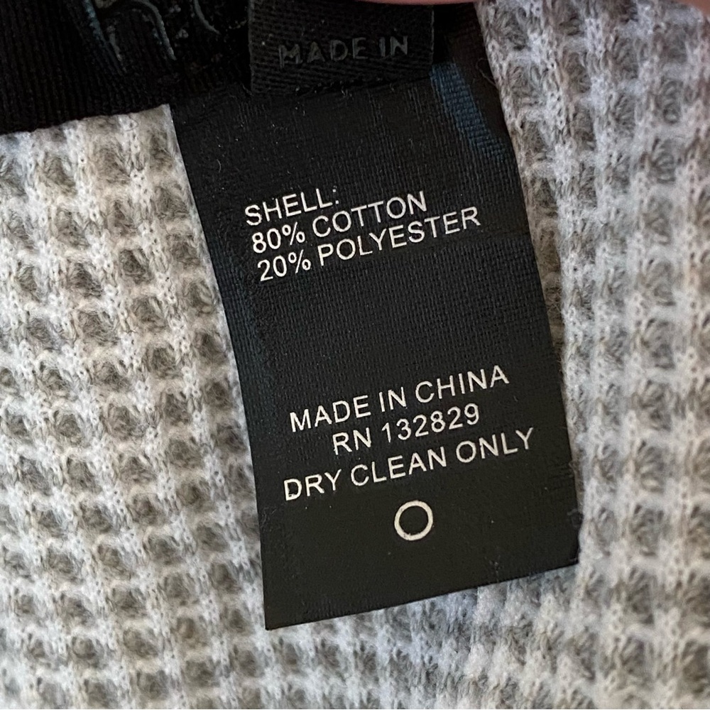 H:ours Racer gray waffle knit racerback bodycon mini dress - Picture 10 of 10